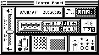 Mac System 1.0 Control Panel picture